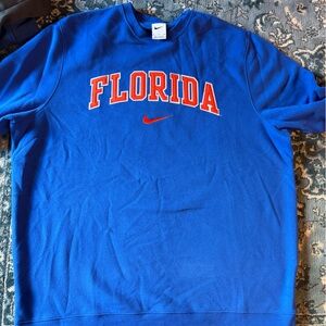 Nike Florida Gators Crewneck Sweatshirt Mens XL Blue NCAA